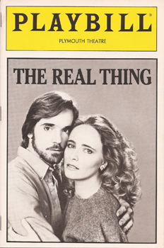 The Real Thing Playbill